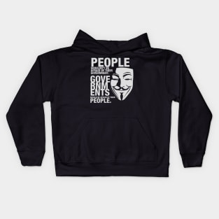 Anonymous Shirt Guy Fawkes Mask Kids Hoodie